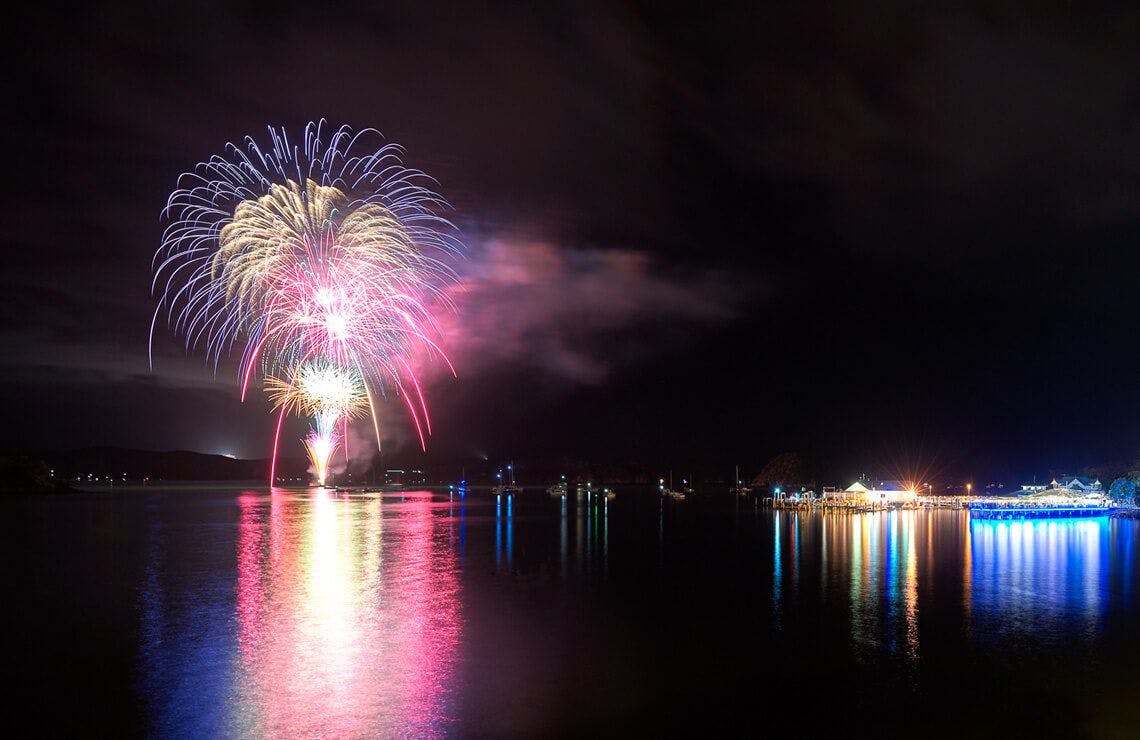 New year's eve in Paihia, Northland - New Zealand